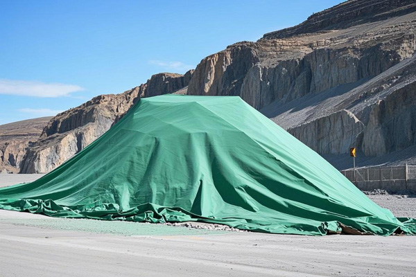 Mining operation cover cloth with high tear resistance for harsh environments