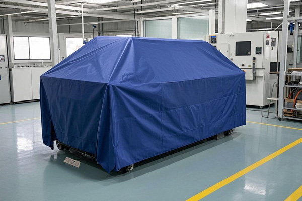 Oxford fabric dust covers for industrial machinery in factory settings