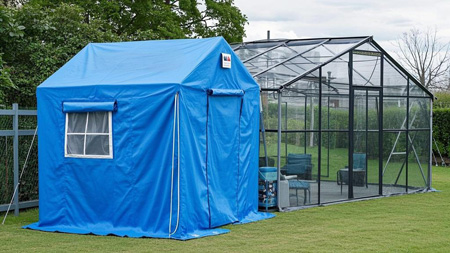 PT fabric used in isolation tents and fire-retardant curtains