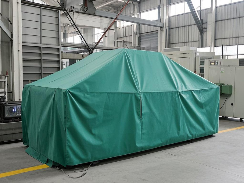 Factory large machinery dust covers providing protection against dust and debris