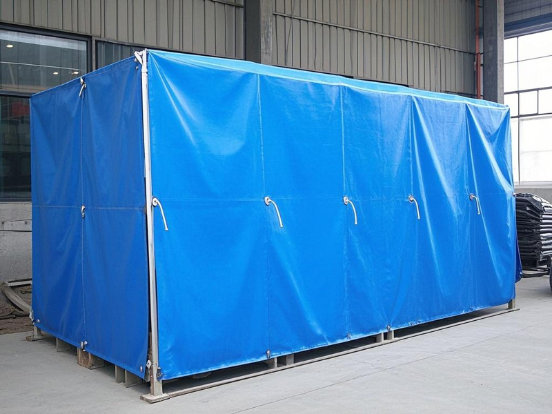 Heavy engineering equipment covers for cranes and excavators during storage