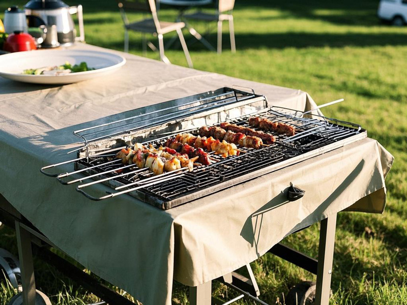 Fire-resistant PT fabric oil-proof cloths used in outdoor barbecue areas