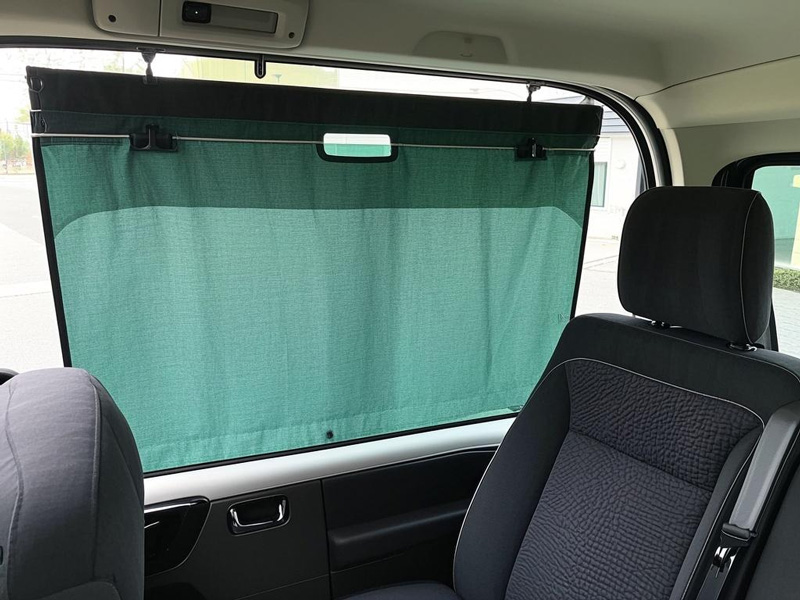 PT fabric sunshades and interior fabrics used in recreational vehicles
