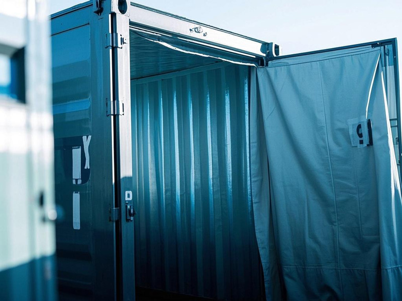 PT fabric container liners providing moisture and dust protection for shipping containers
