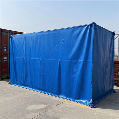 Container tarp material texture