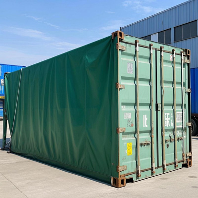 Container tarp seam detail