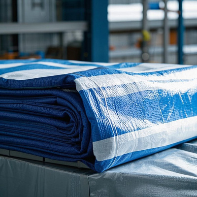 Tarp flexibility test in cold conditions