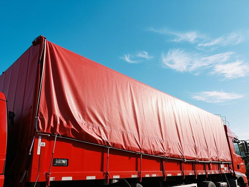 PVC curtain material close-up