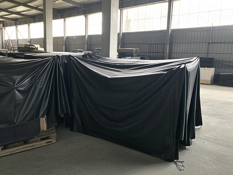 Tarp material close-up showing durability