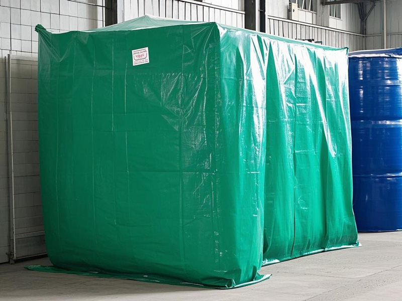 Secure fastening system on chemical storage cover