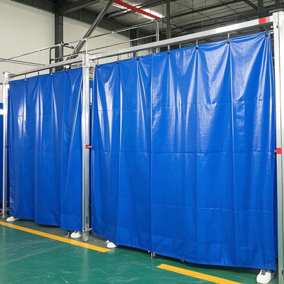 Workshop divider with access door
