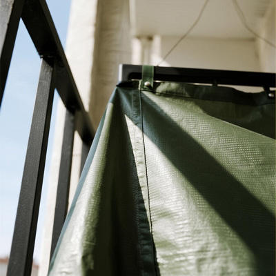 View through transparent cover showing maintained visibility