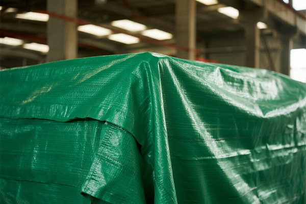 Covered furniture during construction work