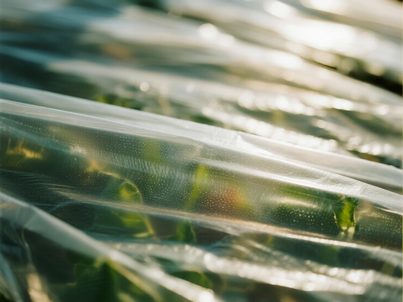 Vegetable greenhouse with inner PE film installation