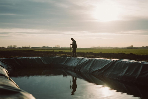 Reservoirs and ponds lined with waterproof fabric