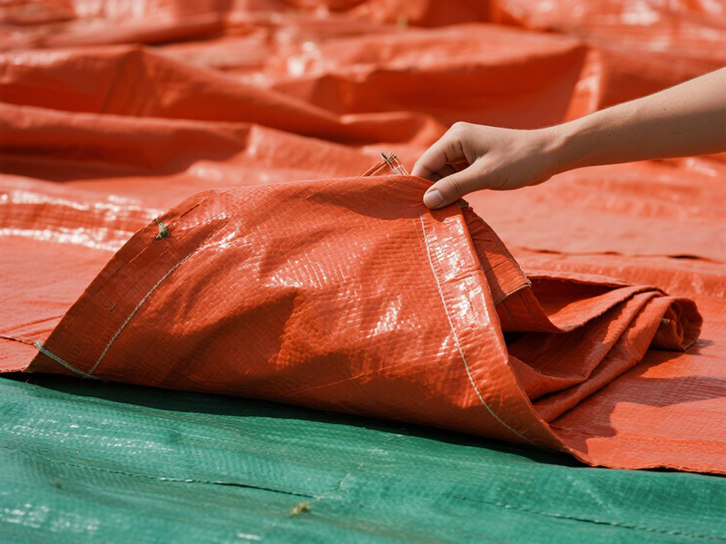 Crop drying cover protecting grains during light rain