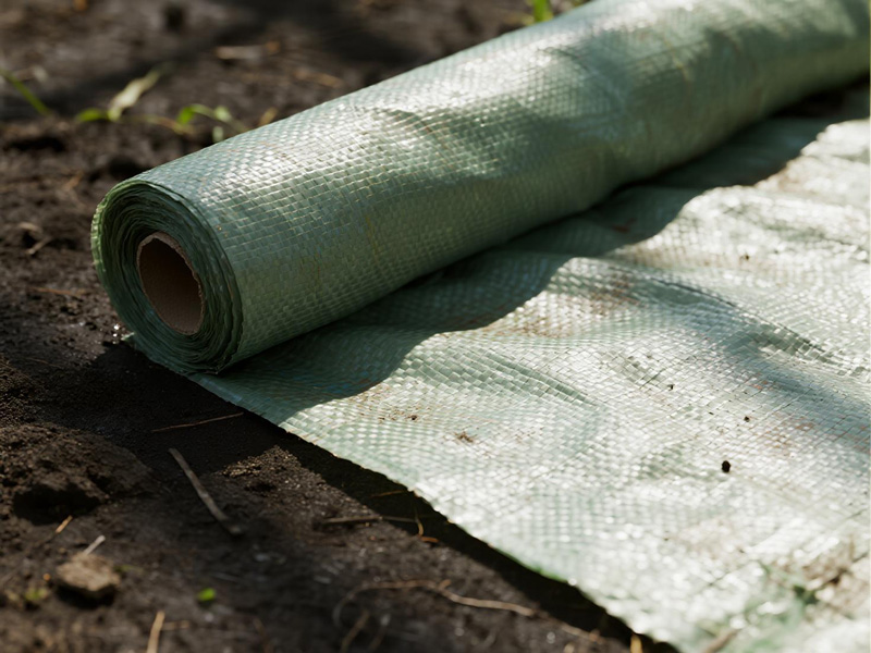 Close-up of PE moisture barrier fabric showing durable weave structure