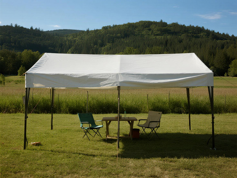Sun shade tarp at beach