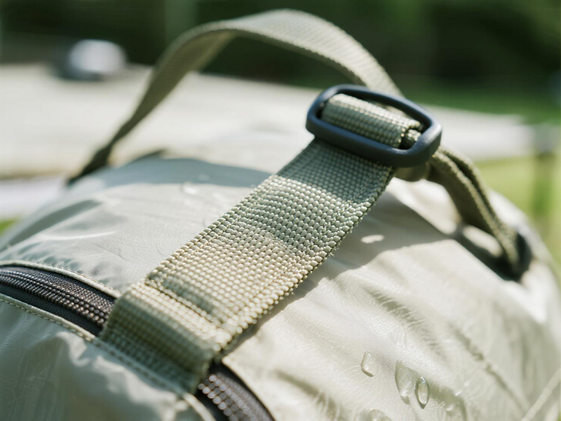 Close-up view of waterproof PE material showing texture and weave