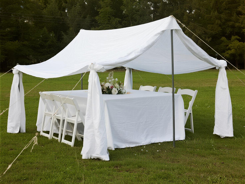 Wedding cover showing elegant design and integration with decor