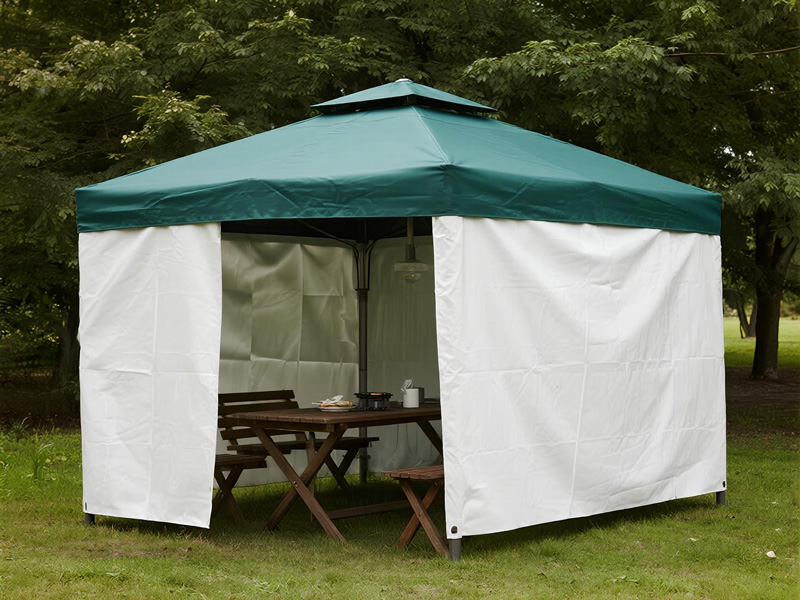 BBQ rain cover showing secure fit and practical design features