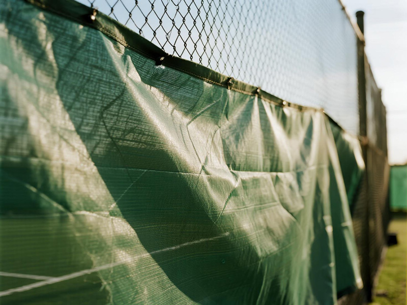 Sports cover material close-up showing UV protection
