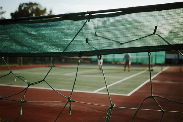 Multi-sport community event with covered areas