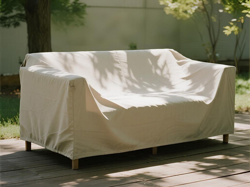 Living room sofa protected with Oxford fabric cover