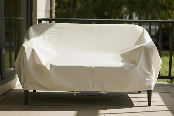 Sofa cover protecting furniture from children's activities