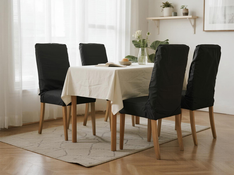 Close-up of Oxford fabric table cover showing texture