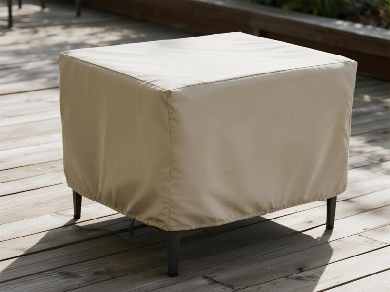 Close-up of waterproof Oxford fabric showing texture and water resistance