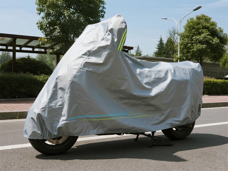 Motorcycle cover strap system for secure fit