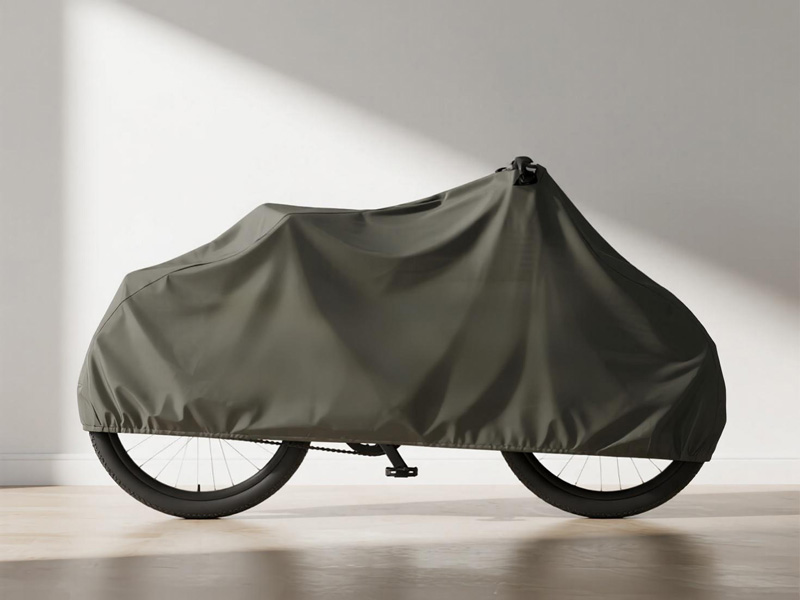Close-up of Oxford fabric bicycle cover texture