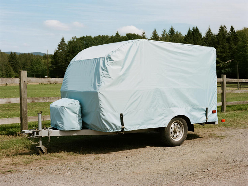 Trailer cover showing secure fit and design features