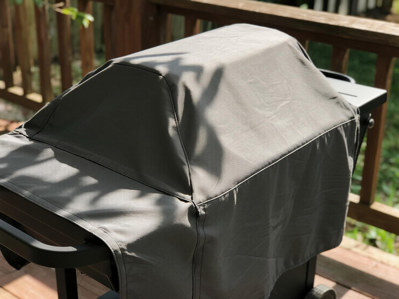 Grill cover secure strap system