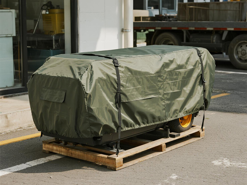 Close-up of Oxford fabric generator cover material