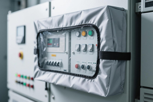 Electrical control panels with dust covers