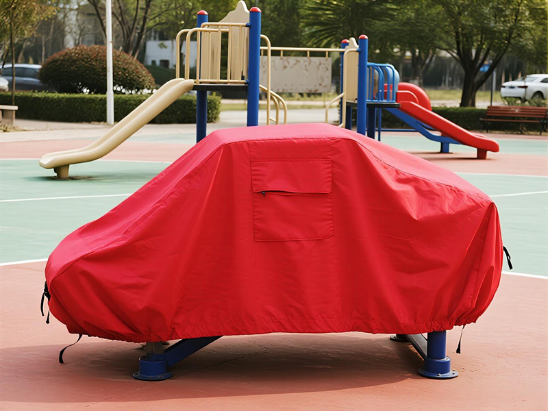 Outdoor fitness equipment covered with Oxford fabric protector