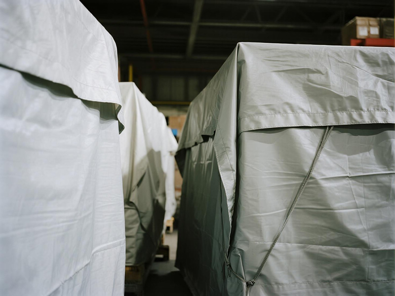 Cargo transport cover showing secure fit and professional design features