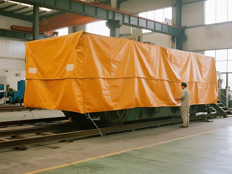 Dust cover with access panels for machinery controls