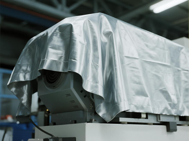 Custom-fit equipment cover showing precision fit and access panels