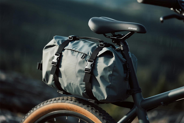 Cycling backpack with lightweight waterproof material