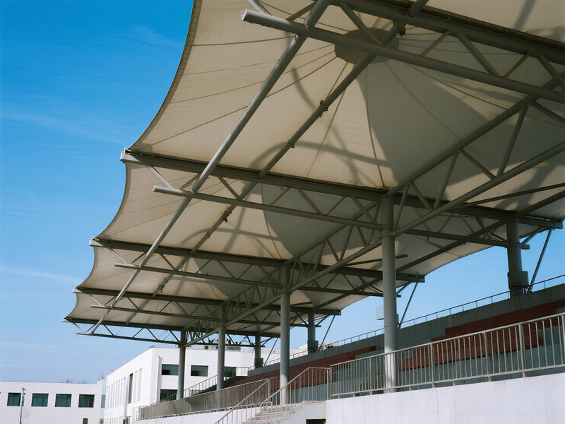 Shade structure hardware and installation details