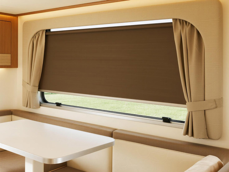 Close-up of wrinkle-resistant RV interior fabric