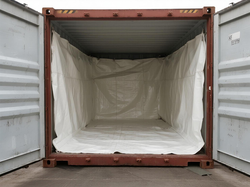 Liner installation process in shipping container