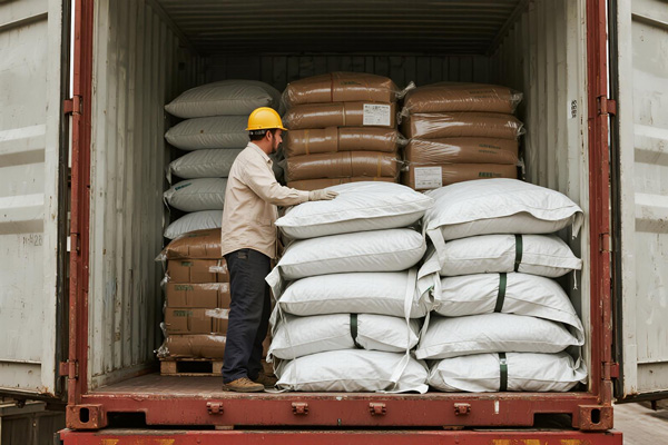 Container liner protecting bulk agricultural products