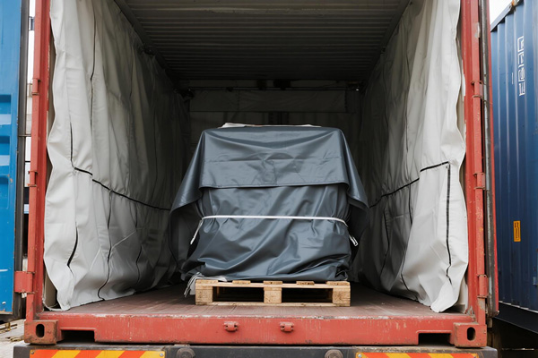 Liner protecting industrial components in container