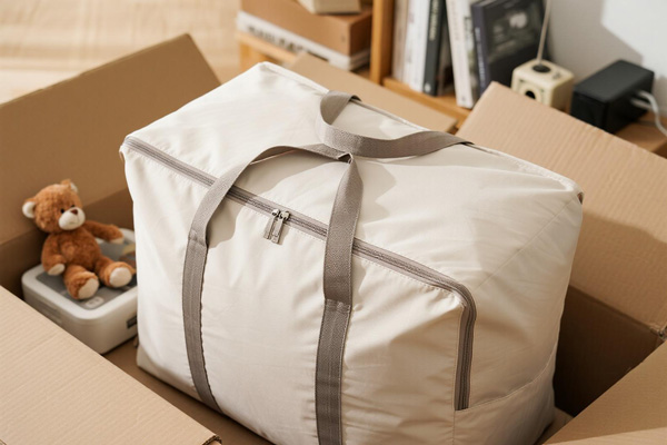 Moving bags used for transporting books and toys
