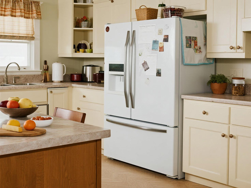 Washing machine with protective dust cover