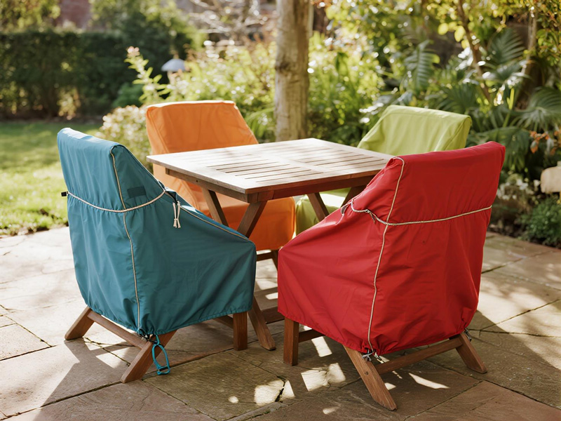 Various sizes of outdoor furniture covers for different patio items
